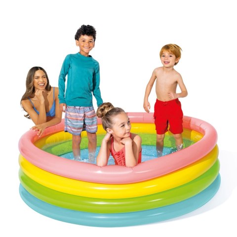 Basen dmuchany Tęcza 4 pierścienie 168 x 46 cm INTEX 56441 Basen dmuchany Tęcza 4 pierścienie 168 x 46 cm INTEX 56441