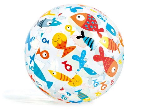 Dmuchana piłka plażowa z nadrukiem 51 cm INTEX 59040 rybki Dmuchana piłka plażowa z nadrukiem 51 cm INTEX 59040 rybki