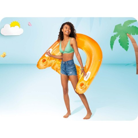 Fotel do pływania z uchwytami 147 x 99 cm INTEX 58859 pomarańczowy Fotel do pływania z uchwytami 147 x 99 cm INTEX 58859 pomarańczowy