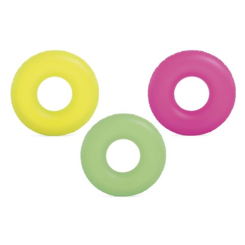 Koło do pływania Neon śr 91 cm - 3 kolory INTEX 59262 żółty Koło do pływania Neon śr 91 cm - 3 kolory INTEX 59262 żółty
