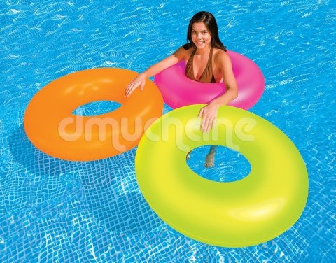 Koło do pływania Neon śr 91 cm - 3 kolory INTEX 59262 żółty Koło do pływania Neon śr 91 cm - 3 kolory INTEX 59262 żółty