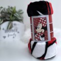 Koc flanelowy 100x150 Myszka Minnie czerwony (coral)