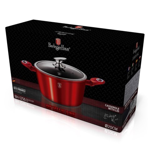 GARNEK GRANITOWY 28cm BERLINGER HAUS RED METALLIC LINE BH-1258 GARNEK GRANITOWY 28cm BERLINGER HAUS RED METALLIC LINE BH-1258