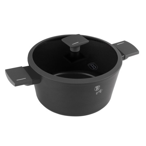 GARNEK TYTANOWY Z POKRYWĄ 24cm BERLINGER HAUS BH-8131 ANTRACIT GARNEK TYTANOWY Z POKRYWĄ 24cm BERLINGER HAUS BH-8131 ANTRACIT