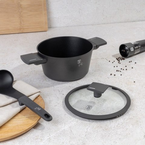 GARNEK TYTANOWY Z POKRYWĄ 24cm BERLINGER HAUS BH-8131 ANTRACIT GARNEK TYTANOWY Z POKRYWĄ 24cm BERLINGER HAUS BH-8131 ANTRACIT
