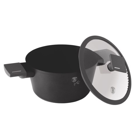 GARNEK TYTANOWY Z POKRYWĄ 24cm BERLINGER HAUS BH-8131 ANTRACIT GARNEK TYTANOWY Z POKRYWĄ 24cm BERLINGER HAUS BH-8131 ANTRACIT