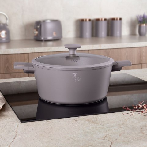 GARNEK TYTANOWY Z POKRYWĄ 28cm BERLINGER HAUS BH-8102 TAUPE GARNEK TYTANOWY Z POKRYWĄ 28cm BERLINGER HAUS BH-8102 TAUPE