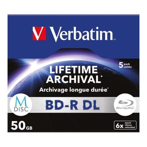 BD-R DL Verbatim M-Disc 50GB 6x (Jewel Case 5) BD-R DL Verbatim M-Disc 50GB 6x (Jewel Case 5)