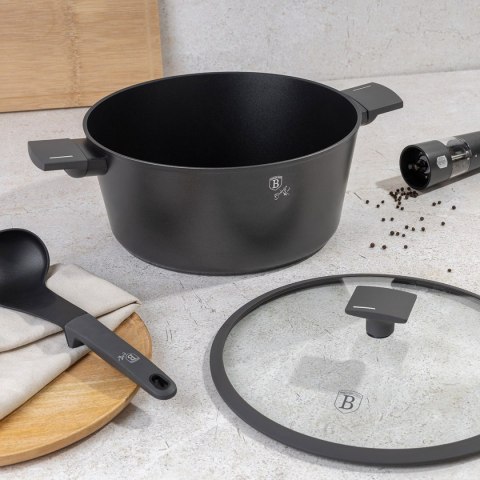 GARNEK TYTANOWY Z POKRYWĄ 30cm BERLINGER HAUS BH-8133 ANTRACIT GARNEK TYTANOWY Z POKRYWĄ 30cm BERLINGER HAUS BH-8133 ANTRACIT
