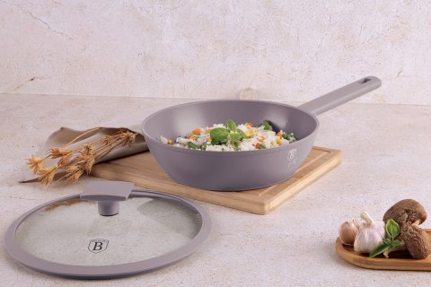 GŁĘBOKA PATELNIA TYTANOWA 24cm BERLINGER HAUS BH-8092 TAUPE GŁĘBOKA PATELNIA TYTANOWA 24cm BERLINGER HAUS BH-8092 TAUPE