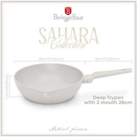 GŁĘBOKA PATELNIA TYTANOWA 28cm BERLINGER HAUS BH-8061 SAHARA GŁĘBOKA PATELNIA TYTANOWA 28cm BERLINGER HAUS BH-8061 SAHARA