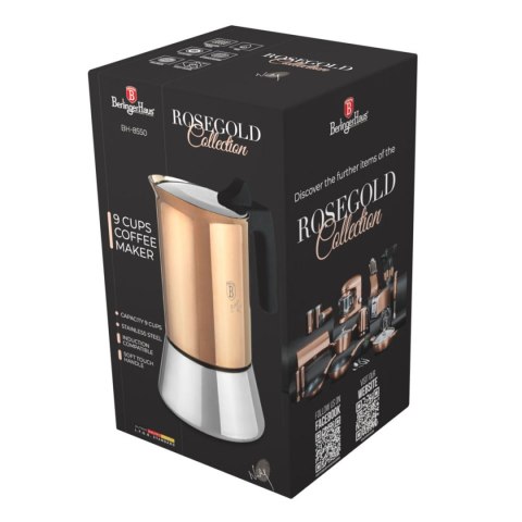 KAWIARKA ZAPARZACZ DO KAWY 450ml BERLINGER HAUS BH-8550 ROSE GOLD KAWIARKA ZAPARZACZ DO KAWY 450ml BERLINGER HAUS BH-8550 ROSE GOLD