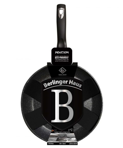 PATELNIA GRANITOWA 24cm BERLINGER HAUS BLACK SILVER BH-1844 PATELNIA GRANITOWA 24cm BERLINGER HAUS BLACK SILVER BH-1844