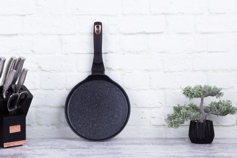 PATELNIA GRANITOWA DO NALEŚNIKÓW 25cm BERLINGER HAUS BLACK ROSE BH-1639 PATELNIA GRANITOWA DO NALEŚNIKÓW 25cm BERLINGER HAUS BLACK ROSE BH-1639