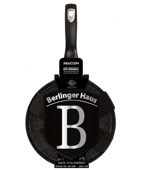 PATELNIA GRANITOWA DO NALEŚNIKÓW 25cm BERLINGER HAUS BLACK SILVER BH-1849 PATELNIA GRANITOWA DO NALEŚNIKÓW 25cm BERLINGER HAUS BLACK SILVER BH-1849