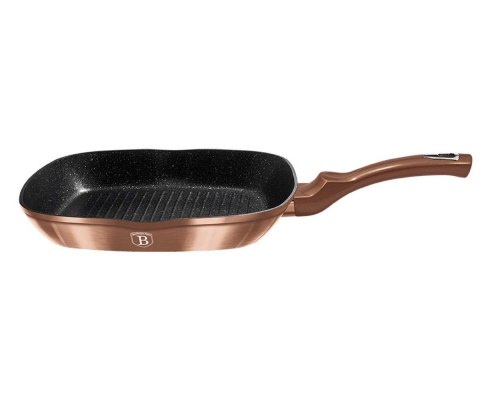PATELNIA GRANITOWA GRILLOWA 28 cm BERLINGER HAUS BH-1889 ROSE GOLD NOIR PATELNIA GRANITOWA GRILLOWA 28 cm BERLINGER HAUS BH-1889 ROSE GOLD NOIR