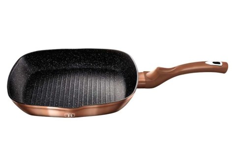 PATELNIA GRANITOWA GRILLOWA 28 cm BERLINGER HAUS ROSE GOLD BH-1521 PATELNIA GRANITOWA GRILLOWA 28 cm BERLINGER HAUS ROSE GOLD BH-1521