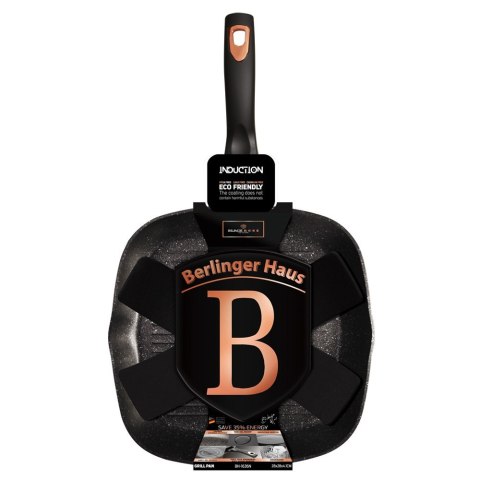 PATELNIA GRILLOWA GRANITOWA 28cm BERLINGER HAUS BLACK ROSE BH-1636 PATELNIA GRILLOWA GRANITOWA 28cm BERLINGER HAUS BLACK ROSE BH-1636