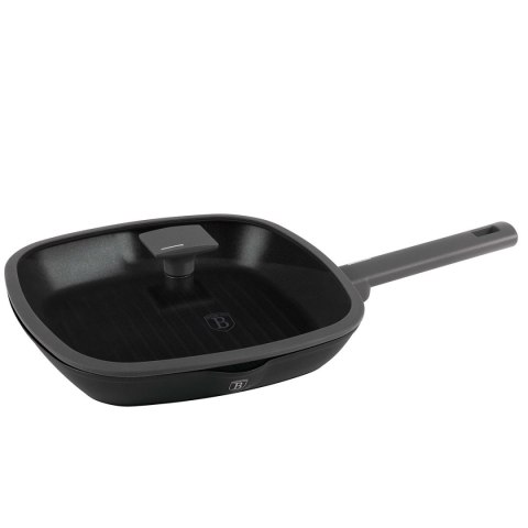 PATELNIA GRILLOWA TYTANOWA Z POKRYWĄ 28cm BERLINGER HAUS BH-8127 ANTRACIT PATELNIA GRILLOWA TYTANOWA Z POKRYWĄ 28cm BERLINGER HAUS BH-8127 ANTRACIT