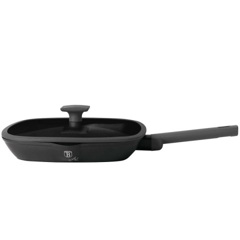 PATELNIA GRILLOWA TYTANOWA Z POKRYWĄ 28cm BERLINGER HAUS BH-8127 ANTRACIT PATELNIA GRILLOWA TYTANOWA Z POKRYWĄ 28cm BERLINGER HAUS BH-8127 ANTRACIT
