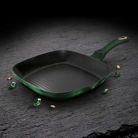 PATELNIA TYTANOWA GRILLOWA BERLINGER HAUS 28cm BH-6050 EMERALD PATELNIA TYTANOWA GRILLOWA BERLINGER HAUS 28cm BH-6050 EMERALD