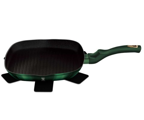 PATELNIA TYTANOWA GRILLOWA BERLINGER HAUS 28cm BH-6050 EMERALD PATELNIA TYTANOWA GRILLOWA BERLINGER HAUS 28cm BH-6050 EMERALD