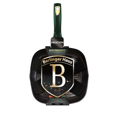 PATELNIA TYTANOWA GRILLOWA BERLINGER HAUS 28cm BH-6050 EMERALD PATELNIA TYTANOWA GRILLOWA BERLINGER HAUS 28cm BH-6050 EMERALD