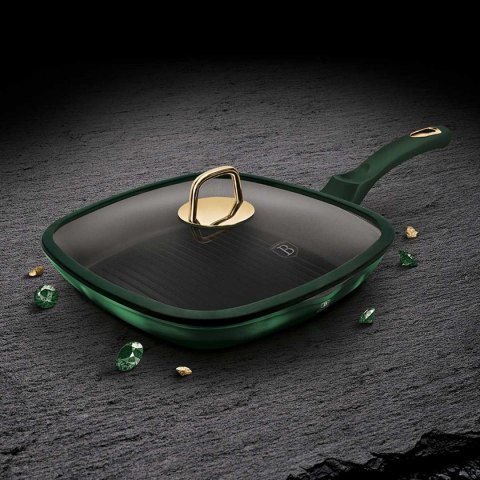 PATELNIA TYTANOWA GRILLOWA BERLINGER HAUS 28cm BH-6051 EMERALD PATELNIA TYTANOWA GRILLOWA BERLINGER HAUS 28cm BH-6051 EMERALD