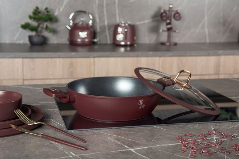 PŁASKI GARNEK TYTANOWY Z POKRYWĄ 28cm BERLINGER HAUS BH-8038 LEONARDO PŁASKI GARNEK TYTANOWY Z POKRYWĄ 28cm BERLINGER HAUS BH-8038 LEONARDO