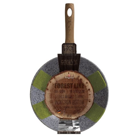 WOK GRANITOWY 28cm BERLINGER HAUS FOREST LINE BH-1204 WOK GRANITOWY 28cm BERLINGER HAUS FOREST LINE BH-1204