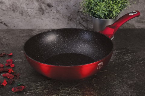 WOK GRANITOWY 28cm BERLINGER HAUS LINE BH-1267 BURGUNDY WOK GRANITOWY 28cm BERLINGER HAUS LINE BH-1267 BURGUNDY
