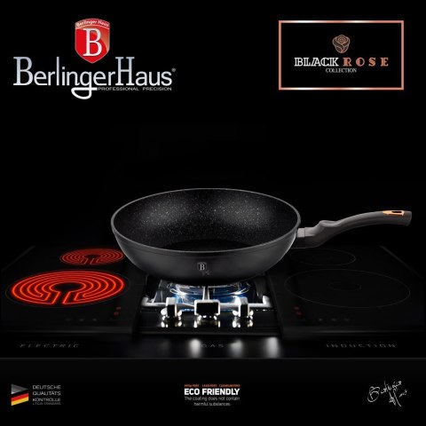WOK GRANITOWY 30cm BERLINGER HAUS BLACK ROSE BH-6178 WOK GRANITOWY 30cm BERLINGER HAUS BLACK ROSE BH-6178