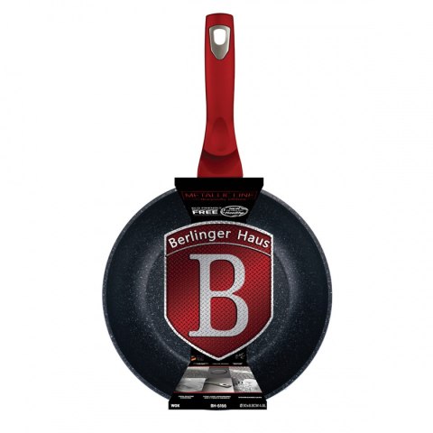 WOK GRANITOWY 30cm BERLINGER HAUS LINE BH-6166 BURGUNDY WOK GRANITOWY 30cm BERLINGER HAUS LINE BH-6166 BURGUNDY