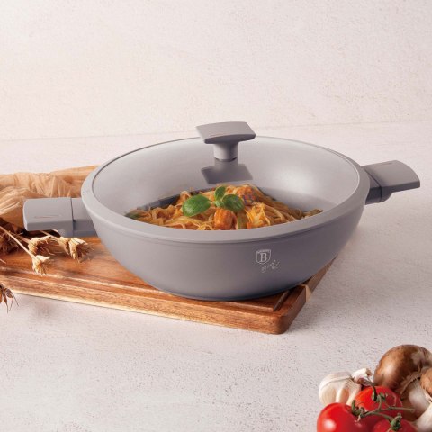 WOK TYTANOWY Z POKRYWĄ 30cm BERLINGER HAUS BH-8095 TAUPE WOK TYTANOWY Z POKRYWĄ 30cm BERLINGER HAUS BH-8095 TAUPE