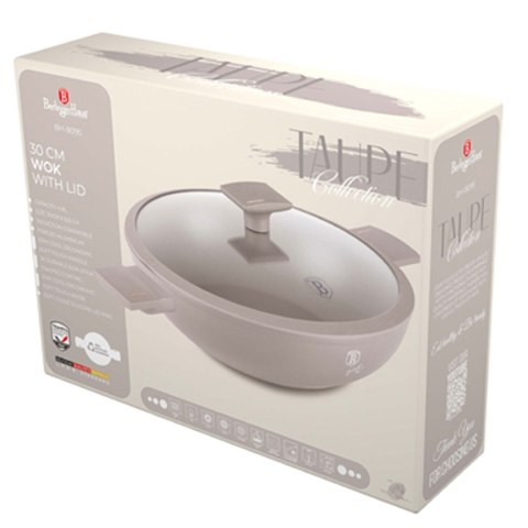 WOK TYTANOWY Z POKRYWĄ 30cm BERLINGER HAUS BH-8095 TAUPE WOK TYTANOWY Z POKRYWĄ 30cm BERLINGER HAUS BH-8095 TAUPE