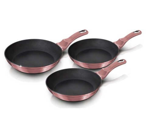 ZESTAW 3 PATELNI 20/24/28CM BERLINGER HAUS BH-6170 I-ROSE ZESTAW 3 PATELNI 20/24/28CM BERLINGER HAUS BH-6170 I-ROSE