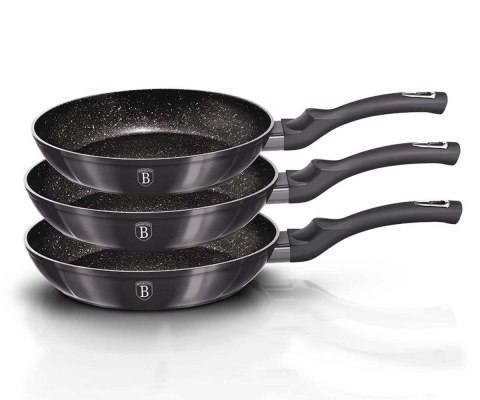 ZESTAW 3 PATELNI GRANITOWYCH BERLINGER HAUS BH-6903 CARBON PRO ZESTAW 3 PATELNI GRANITOWYCH BERLINGER HAUS BH-6903 CARBON PRO