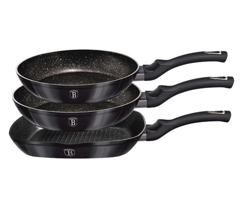 ZESTAW 3 PATELNI GRANITOWYCH BERLINGER HAUS BH-6904 CARBON PRO ZESTAW 3 PATELNI GRANITOWYCH BERLINGER HAUS BH-6904 CARBON PRO
