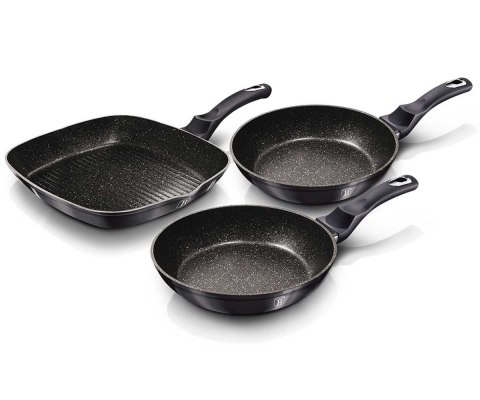 ZESTAW 3 PATELNI GRANITOWYCH BERLINGER HAUS BH-6904 CARBON PRO ZESTAW 3 PATELNI GRANITOWYCH BERLINGER HAUS BH-6904 CARBON PRO