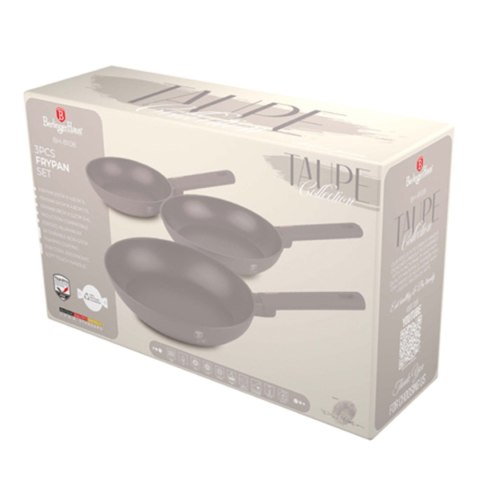 ZESTAW 3 PATELNI TYTANOWYCH BERLINGER HAUS BH-8108 TAUPE ZESTAW 3 PATELNI TYTANOWYCH BERLINGER HAUS BH-8108 TAUPE