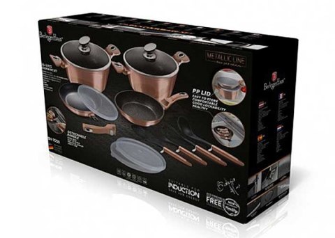 ZESTAW GARNKÓW GRANITOWYCH BERLINGER HAUS BH-7058 ROSE GOLD 13 ELEM. ZESTAW GARNKÓW GRANITOWYCH BERLINGER HAUS BH-7058 ROSE GOLD 13 ELEM.