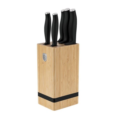 ZESTAW NOŻY BERLINGER HAUS BH-2971 MATTE BLACK W BLOKU BAMBUSOWYM ZESTAW NOŻY BERLINGER HAUS BH-2971 MATTE BLACK W BLOKU BAMBUSOWYM