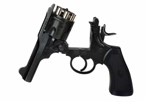 Rewolwer WEBLEY MKVI .455 Police kal.5,5 mm Diabolo łuski 6-strzał. lufa 4" CO2 Battlefield Ekp do17J Rewolwer WEBLEY MKVI .455 Police kal.5,5 mm Diabolo łuski 6-strzał. lufa 4" CO2 Battlefield Ekp do17J