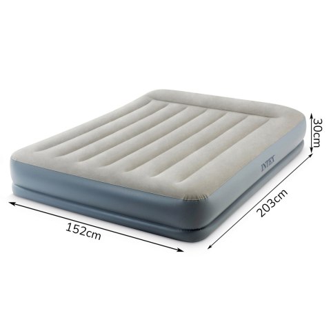 Materac dmuchany 203x152 cm z pompką dwuosobowy Intex 64118ND Materac dmuchany 203x152 cm z pompką dwuosobowy Intex 64118ND