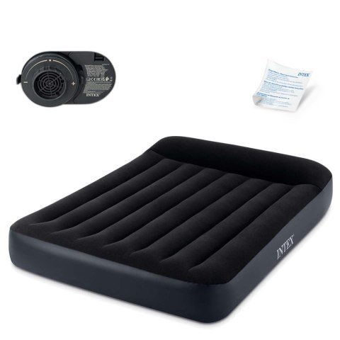 Materac dmuchany z pompką łóżko welur Intex 64150ND Materac dmuchany z pompką łóżko welur Intex 64150ND