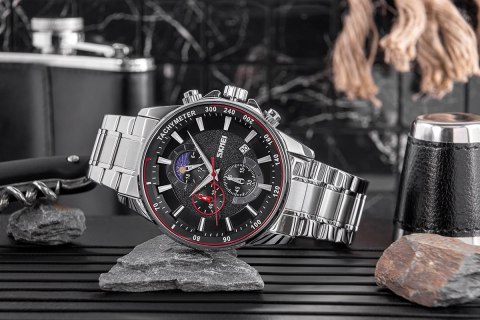 Zegarek Męski Skmei 9250SIBK + BOX Zegarek Męski Skmei 9250SIBK + BOX