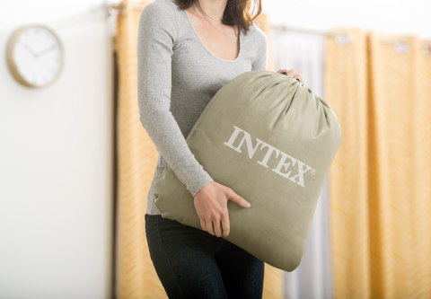 Materac dmuchany z bandami głębokie łóżko dla dziecka + pompka INTEX 66810 Materac dmuchany z bandami głębokie łóżko dla dziecka + pompka INTEX 66810
