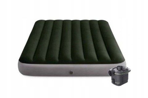 Materac duży dmuchany 203x152 cm dwuosobowy elektryczna pompka gratis INTEX 64779 Materac duży dmuchany 203x152 cm dwuosobowy elektryczna pompka gratis INTEX 64779