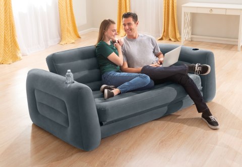 Sofa dmuchana rozkładana duże łóżko materac 2w1 INTEX 66552 Sofa dmuchana rozkładana duże łóżko materac 2w1 INTEX 66552