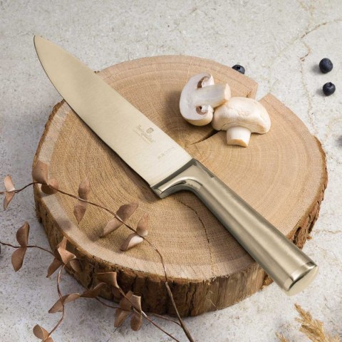 STALOWY NÓŻ SZEFA KUCHNI BERLINGER HAUS 22cm BH-2828 GOLD STALOWY NÓŻ SZEFA KUCHNI BERLINGER HAUS 22cm BH-2828 GOLD